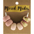 Blush Rose with Metallic Gold Clay Beads